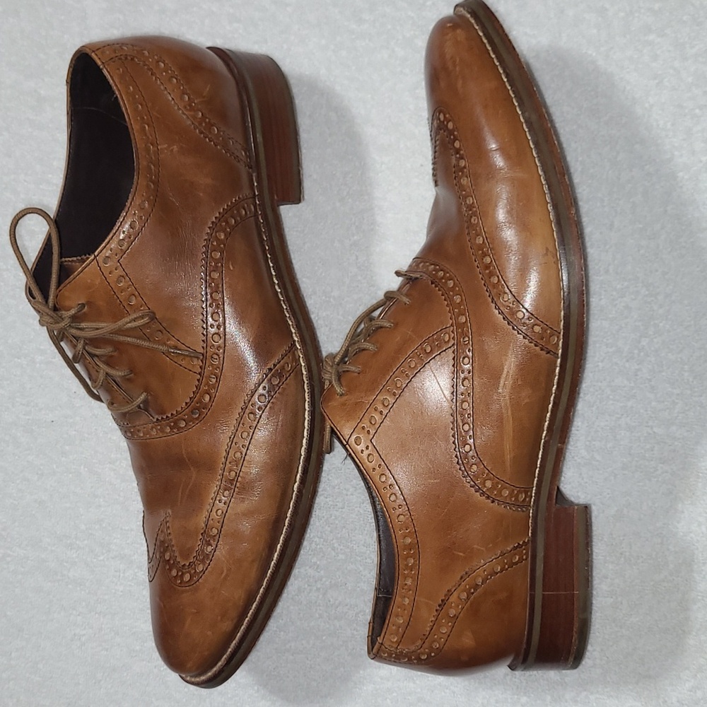 Cole Haan Men’s Shoes Williams Wingtip II Tan Color Size 11.5 M Mens